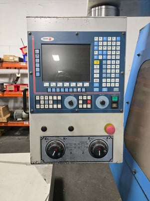 Clausing Metosa #CNC2080, flatbed teach CNC turning center, 20" swing, 80" centers, 3.125" bore, D1-8 - Image 3
