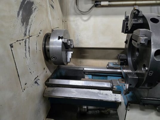 Clausing Metosa #CNC2080, flatbed teach CNC turning center, 20" swing, 80" centers, 3.125" bore, D1-8 - Image 4