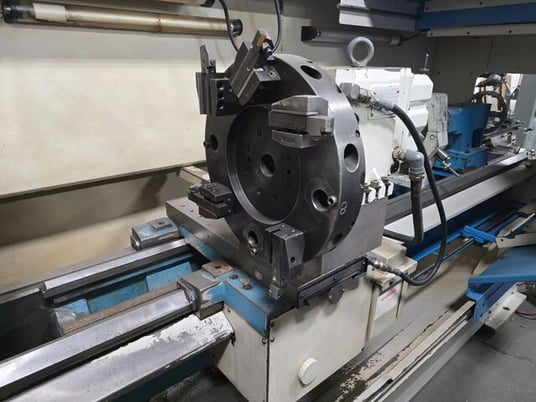 Clausing Metosa #CNC2080, flatbed teach CNC turning center, 20" swing, 80" centers, 3.125" bore, D1-8 - Image 6