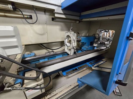 Clausing Metosa #CNC2080, flatbed teach CNC turning center, 20" swing, 80" centers, 3.125" bore, D1-8 - Image 9