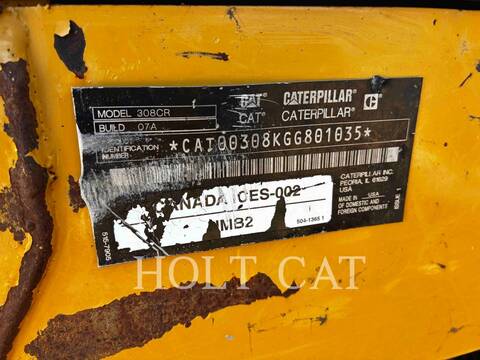 Caterpillar 30807CR, Crawler Excavator, 3494 hours, S/N: GG801035, 2019 - Image 6