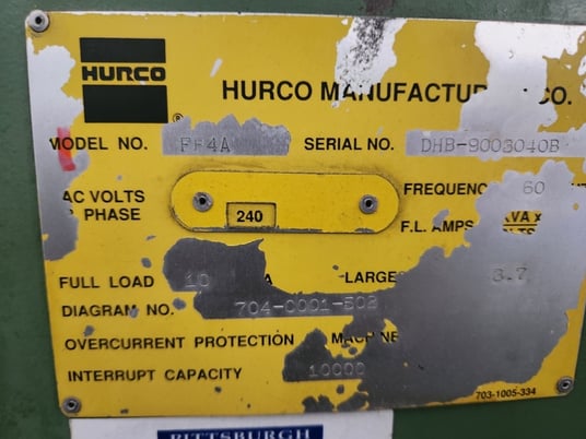 Deckel #FP4A, universal mill, Hurco Control, #40 taper - Image 7