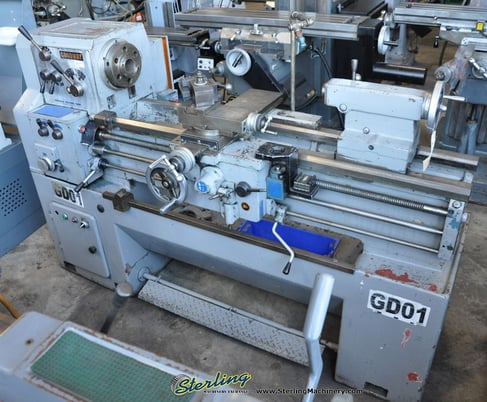 16"/24" x 40" Goodway #GW-1640, gap bed lathe, 4-jaw chuck, 2" hole, 55-1800 RPM, D1-6, Steady Rest, tool post - Image 1