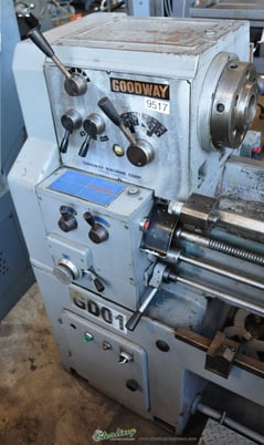 16"/24" x 40" Goodway #GW-1640, gap bed lathe, 4-jaw chuck, 2" hole, 55-1800 RPM, D1-6, Steady Rest, tool post - Image 3
