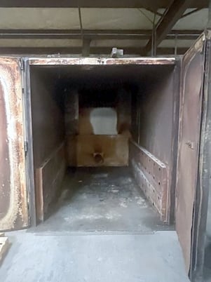 60" width x 72" H x 120" L Steelman, gas fired, 450&deg;F, solvent rated - Image 2