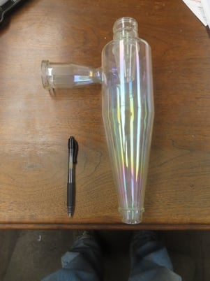 1-5/8" Buchi #SVL-42, Glass Cyclone Separator, 12-7/8" overall height, unused - Image 1