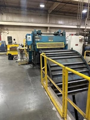 60" x 0.125" Herr Voss #6-Hi, Precision Leveler, 66" roll face, 1.75" roll diameter, left hand line, 7 flights - Image 3