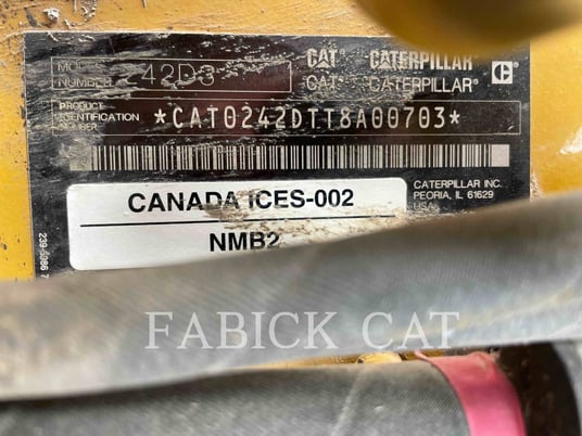 Cat 242D3, Skid Steer Loader, 2660 hours, S/N: T8A00703, 2024 - Image 6