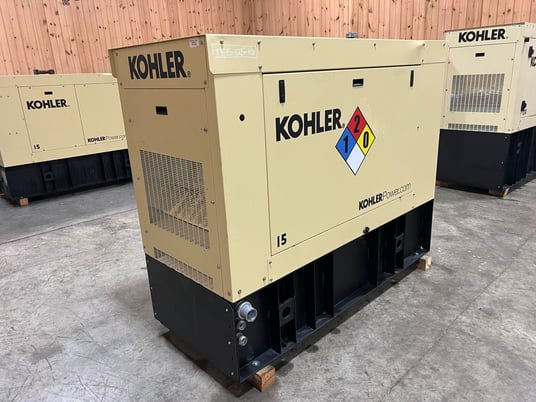 15 KW Kohler #15REOZK, Diesel Generator Set, Sound Attenuated, 120/240 Volts, 1PH, 5.5 hours, 2021, (4 - Image 2
