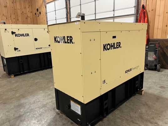 15 KW Kohler #15REOZK, Diesel Generator Set, Sound Attenuated, 120/240 Volts, 1PH, 5.5 hours, 2021, (4 - Image 4