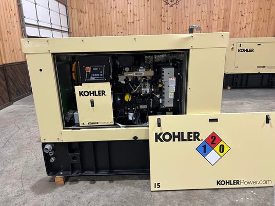 15 KW Kohler #15REOZK, Diesel Generator Set, Sound Attenuated, 120/240 Volts, 1PH, 5.5 hours, 2021, (4 - Image 5