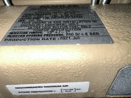 15 KW Kohler #15REOZK, Diesel Generator Set, Sound Attenuated, 120/240 Volts, 1PH, 5.5 hours, 2021, (4 - Image 7