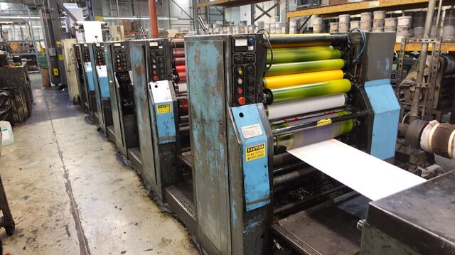 Stevens 6-Unit, Web Offset Press, 26" Web Width, Variable Cutoff - Image 1