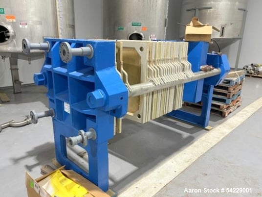 31 Met-Chem, Filter Press, 19 cu.ft., 35 Plates, 2" Cake, Corner Feed, Refurbished, unused since, 2024 - Image 2