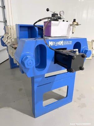 31 Met-Chem, Filter Press, 19 cu.ft., 35 Plates, 2" Cake, Corner Feed, Refurbished, unused since, 2024 - Image 4