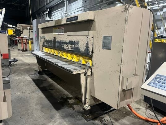 1/4" x 10' Cincinnati #250HS10, Hydraulic Power Squaring Shear, 48" backgauge, 32-70 SPM, 15 holddowns, 25 - Image 1