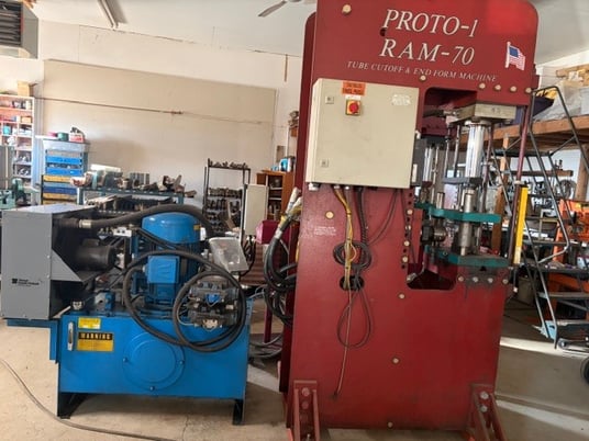 Proto-1 #RAM-70C, Progressive Ram End Forming and Tube Cut-off machine - Image 1