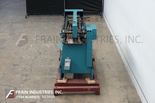 Mateer Burt #408, automatic roll through glu, 50-600 containers per minute, hydraulic lift label magazine - Image 3