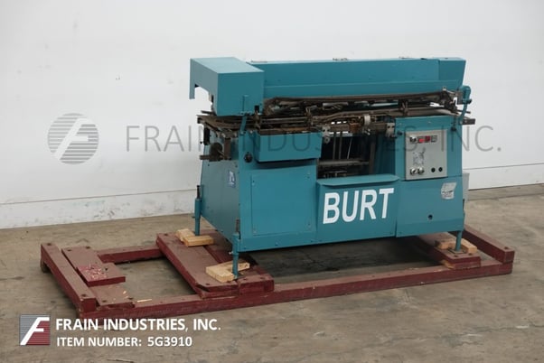 Mateer Burt #408, automatic roll through glu, 50-600 containers per minute, hydraulic lift label magazine - Image 5