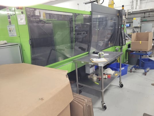 330 Ton, 24.72 oz., Victory #1350/330-SPEX, servo-hyd injection molding machine, tiebarless, 43.3" daylight - Image 8