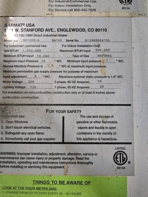 Downdraft Paint Booth, Garmat, prep station & mixing room, less than 2200 hours - Image 3