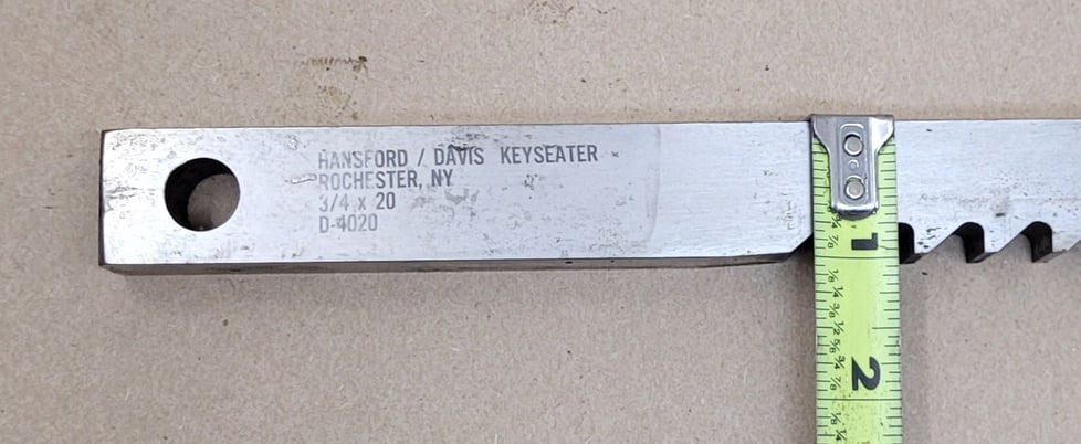 3/4" x 20" Hansford Davis #D-4020, keyseater - Image 5