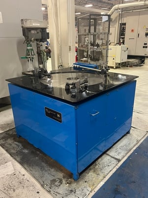 36" Lapmaster, open face, 3 rings (14-1/2" ID), cycle timer, slurry pump, nice condition - Image 2