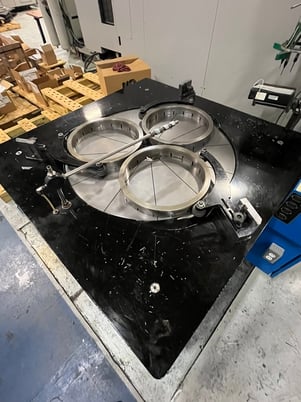 36" Lapmaster, open face, 3 rings (14-1/2" ID), cycle timer, slurry pump, nice condition - Image 5