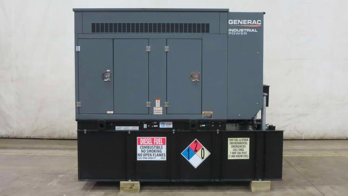 30 KW Generac #SD30, diesel generator set, 120/240 Volts, 1-phase, 86 hours, 49 HP @ 1800 RPM, John Deere - Image 1