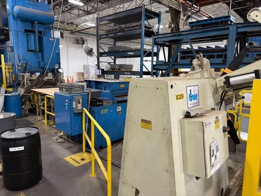 15000 lb. CWP #5R-36, servo feedline, 36" x.125"W, 72" OD, 19.5"-24.5"ID, holddown arm, (17) 24" x .093" - Image 2