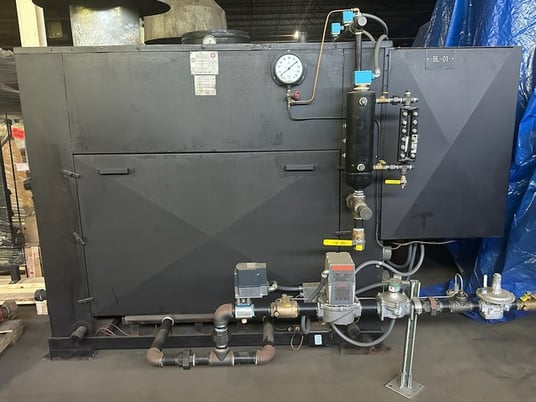 70 HP 125 PSI Parker Industrial #70, Steam Boiler, Natural gas, 2940000 BTU, 349 sq.ft., 1994 - Image 1