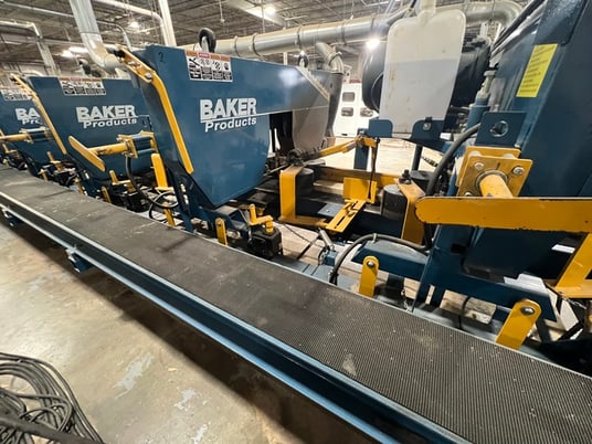 Baker #CX, Resaw w/Return, 5-head, 30 HP, unscrambler, transfer conveyor, 2024 - Image 2