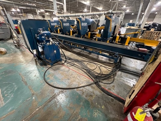 Baker #CX, Resaw w/Return, 5-head, 30 HP, unscrambler, transfer conveyor, 2024 - Image 3