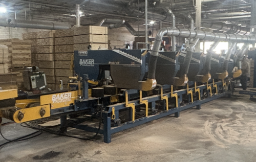 Baker #CX, Resaw w/Return, 5-head, 30 HP, unscrambler, transfer conveyor, 2024 - Image 5
