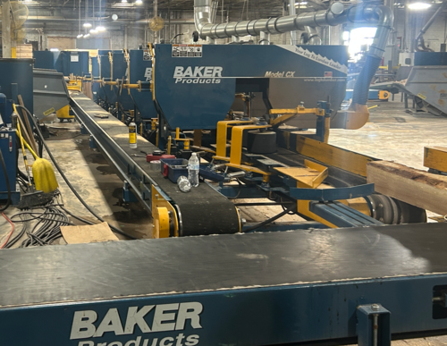 Baker #CX, Resaw w/Return, 5-head, 30 HP, unscrambler, transfer conveyor, 2024 - Image 9