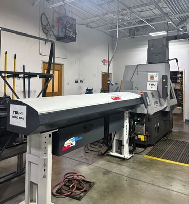 Tsugami #SS20, swiss lathe, 10k RPM, 5 HP, 20mm bar, 24 tool, Lns Bar Feeder, Fanuc 31i-A, coolant, mist - Image 1