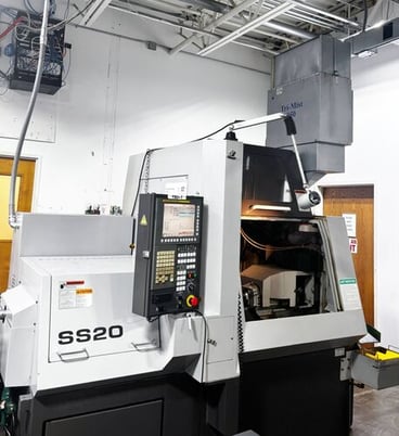 Tsugami #SS20, swiss lathe, 10k RPM, 5 HP, 20mm bar, 24 tool, Lns Bar Feeder, Fanuc 31i-A, coolant, mist - Image 2