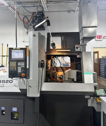 Tsugami #SS20, swiss lathe, 10k RPM, 5 HP, 20mm bar, 24 tool, Lns Bar Feeder, Fanuc 31i-A, coolant, mist - Image 3