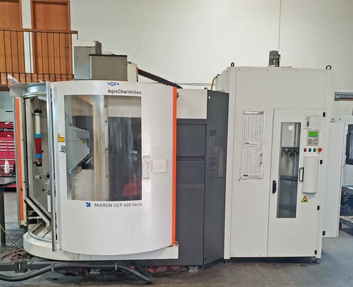 Mikron #UCP-600-Vario, 5-Axis vertical machining center, 120 automatic tool changer, 20000 RPM, HSK63, 2008 - Image 5
