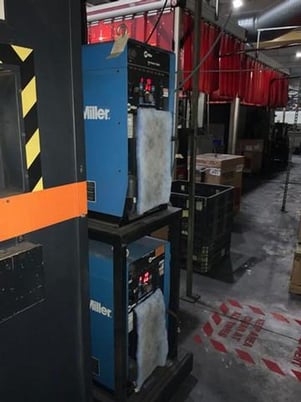 ABB, dual robot welding cell, compact design, skid mounted components, (2) ABB IRB 2600 6-Axis robots, (2) - Image 3