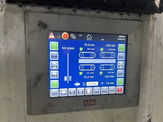 Lissmac #SBM-XL1500, deburrer, 2"-60" working width, 0.02"-4.7" material thickness, 66.5 HP, 13 FPM, 2019 - Image 4