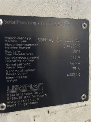 Lissmac #SBM-XL1500, deburrer, 2"-60" working width, 0.02"-4.7" material thickness, 66.5 HP, 13 FPM, 2019 - Image 10