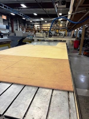 AXYZ #Series-6020, CNC router, 5-Axis, 85" x 20' table, 24000 RPM, 2006, controls retrofitted 2014 - Image 2