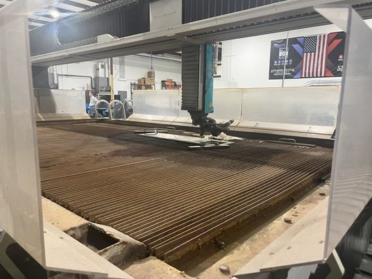 Flow #Mach-500-4020XD, 5-Axis CNC waterjet, 100 HP, 87000 psi, Flow PC based Control, 2018 - Image 8