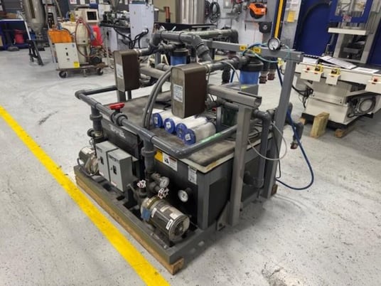 14.5 Ton, TempTek #OACS-15S-M1-1P, central water chiller, dual 3 HP process pump, 2011 - Image 1