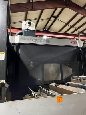 Toyoda #FA-1050, CNC horizontal machining center, Fanuc 31iA, 63" X, 55" Y, 45" Z, 6000 RPM, 120 automatic - Image 1