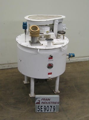 McCarter #100, carbon steel, full jacketed chocolate melt / mix tank, 1000 lb., 45 diameter x 24" straight - Image 1