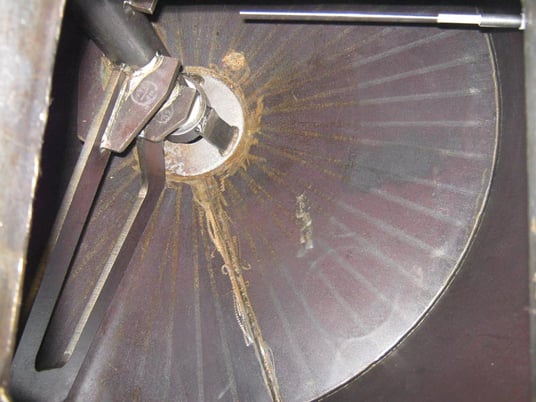 McCarter #100, carbon steel, full jacketed chocolate melt / mix tank, 1000 lb., 45 diameter x 24" straight - Image 2