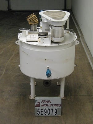 McCarter #100, carbon steel, full jacketed chocolate melt / mix tank, 1000 lb., 45 diameter x 24" straight - Image 3