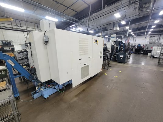 Hyundai Kia #SKT15LMS, CNC Lathe, 6k RPM, 1.75" diameter spindle, Ecoloader, Fanuc Oi-TB, 2005 - Image 2